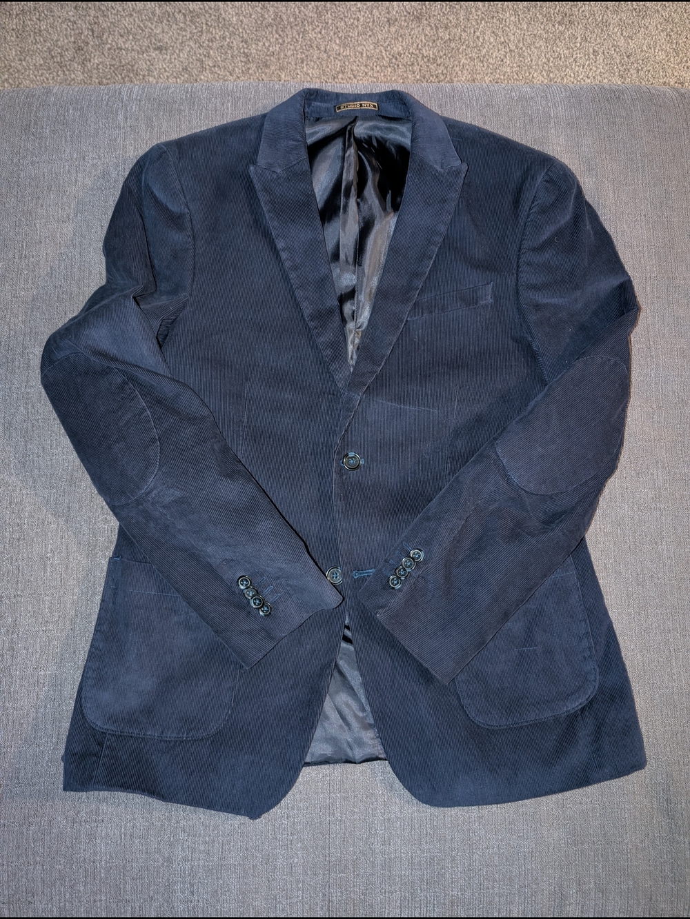 Navy Corduroy Sport Coat Blazer